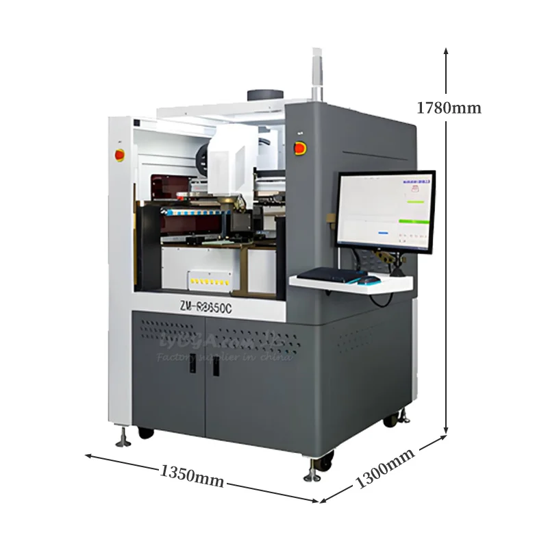 ZM-R8650C Automatic LYBGA Rework Station Customized Automatic Desoldering Machine for Large PCB Boards Bottom Preheating Feeding