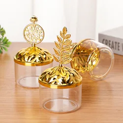 12pcs European Style Creative Wedding Candy Box Engraved Circular Packaging Box Cute Food Box Candy Gift Box Wedding Supplies