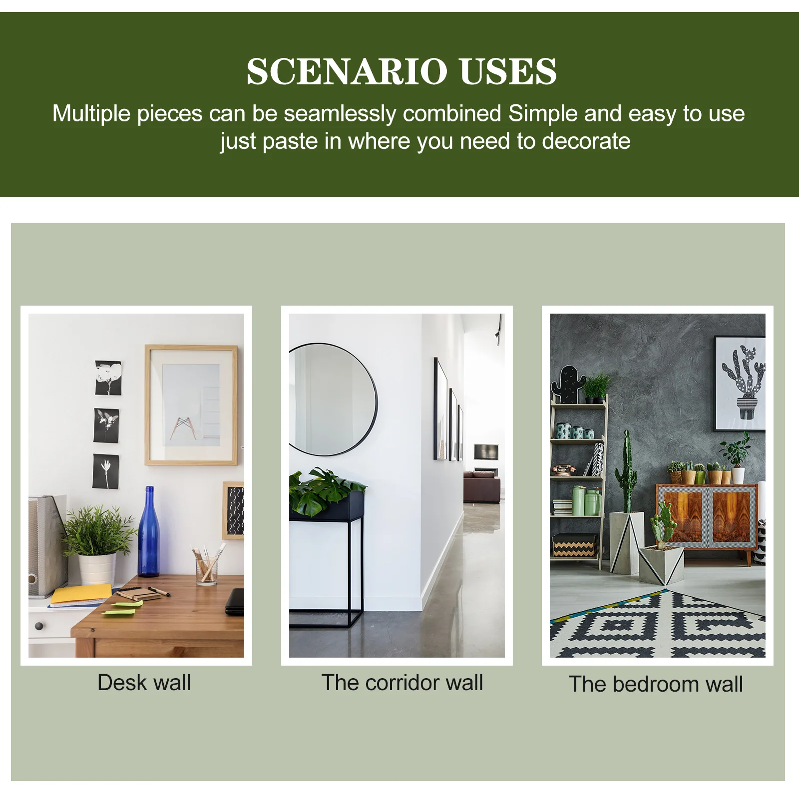 

Artificial Moss Simulation Board Background Wall Decor Home Plants Arrangement Supplies DIY Craft Realistic Appearance Easy Care