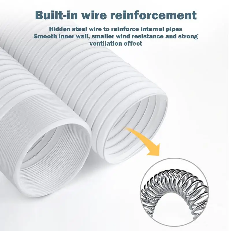 خرطوم عادم مرن تلسكوبي لمكيف الهواء ، أنبوب تمديد مجاري الهواء ، تنفيس تكييف الهواء المحمول ، ملحقات ، من من من فضلك ، من من من من من فضلك ، من من