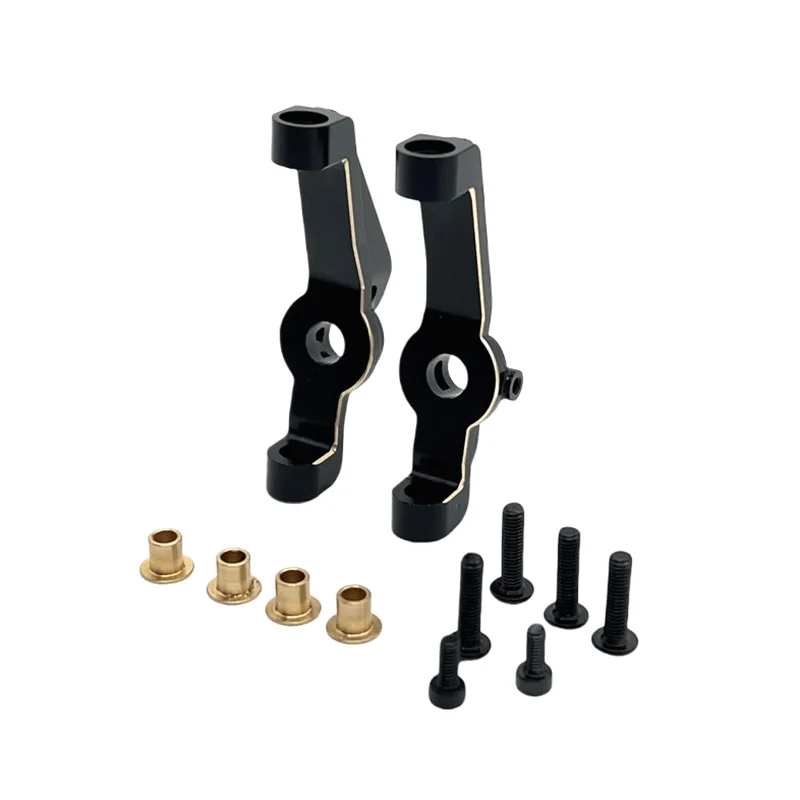 Actualización de Metal para coche teledirigido, eje delantero electroforórico de latón, piezas de asiento en forma de C aptas para coche de Control remoto MJX 1/12 H12Y H12Y + H12P