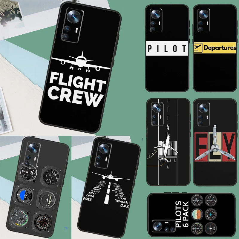 Airplane Takeoff Funda For Xiaomi 11T 12T 13T Pro 12 13 Lite 12X POCO F5 X5 X3 Pro F4 X4 GT M5 M5s F3 Case