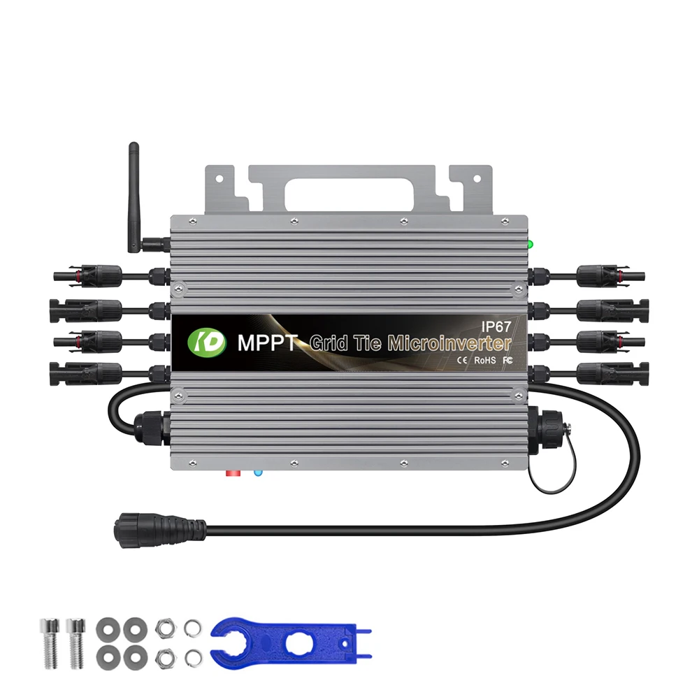1400W DC 20V-60V To AC 80V-265V Solar Grid Connected Micro Inverter With MPPT Controller WIFI Suitable For Solar Panel Inverters
