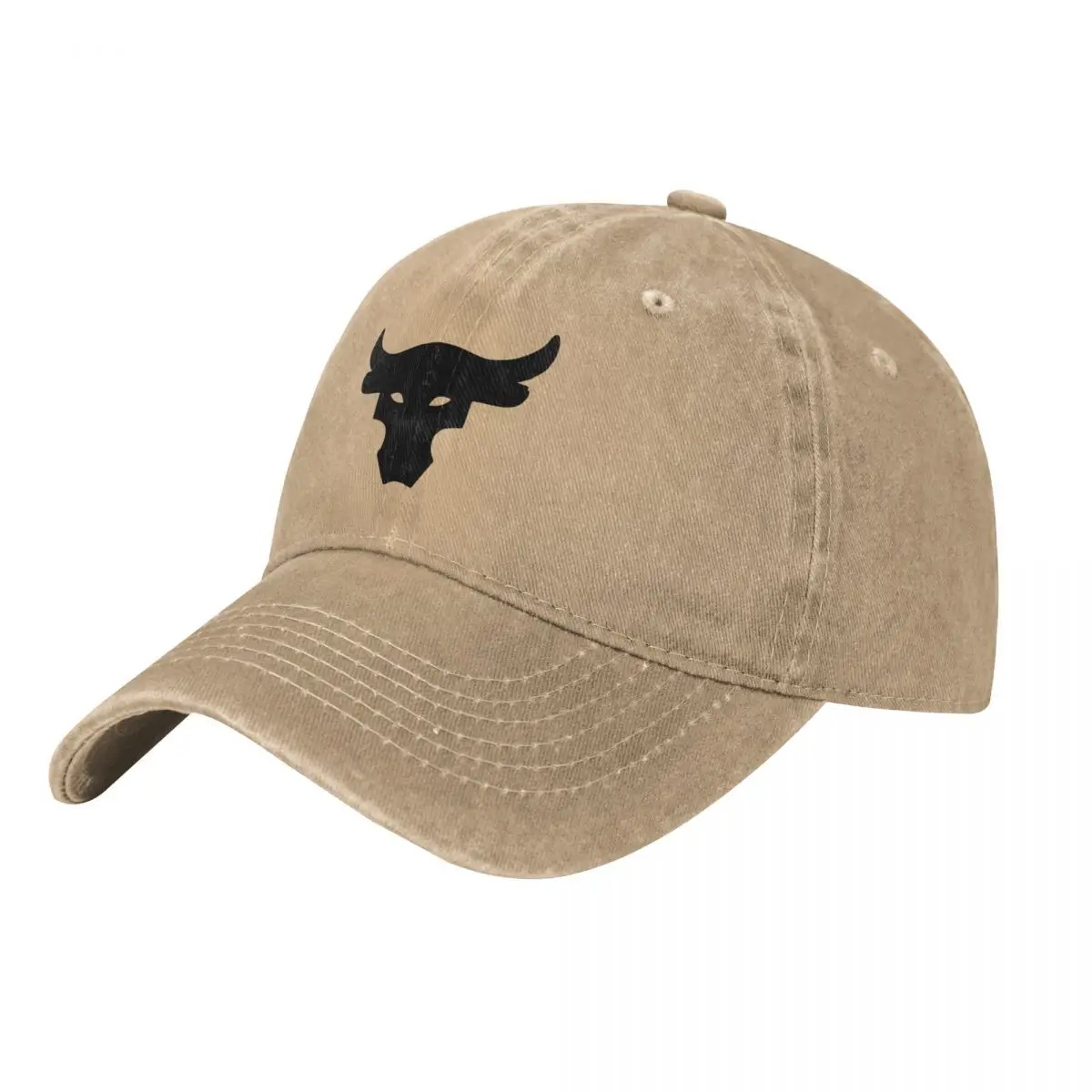 Brahma Bull The Rock Project Gym Baseball Cap Black Logo Mężczyźni Kobiety Daszki przeciwsłoneczne Hip Hop Czapki Letnie bieganie Hippie Snapback Cap