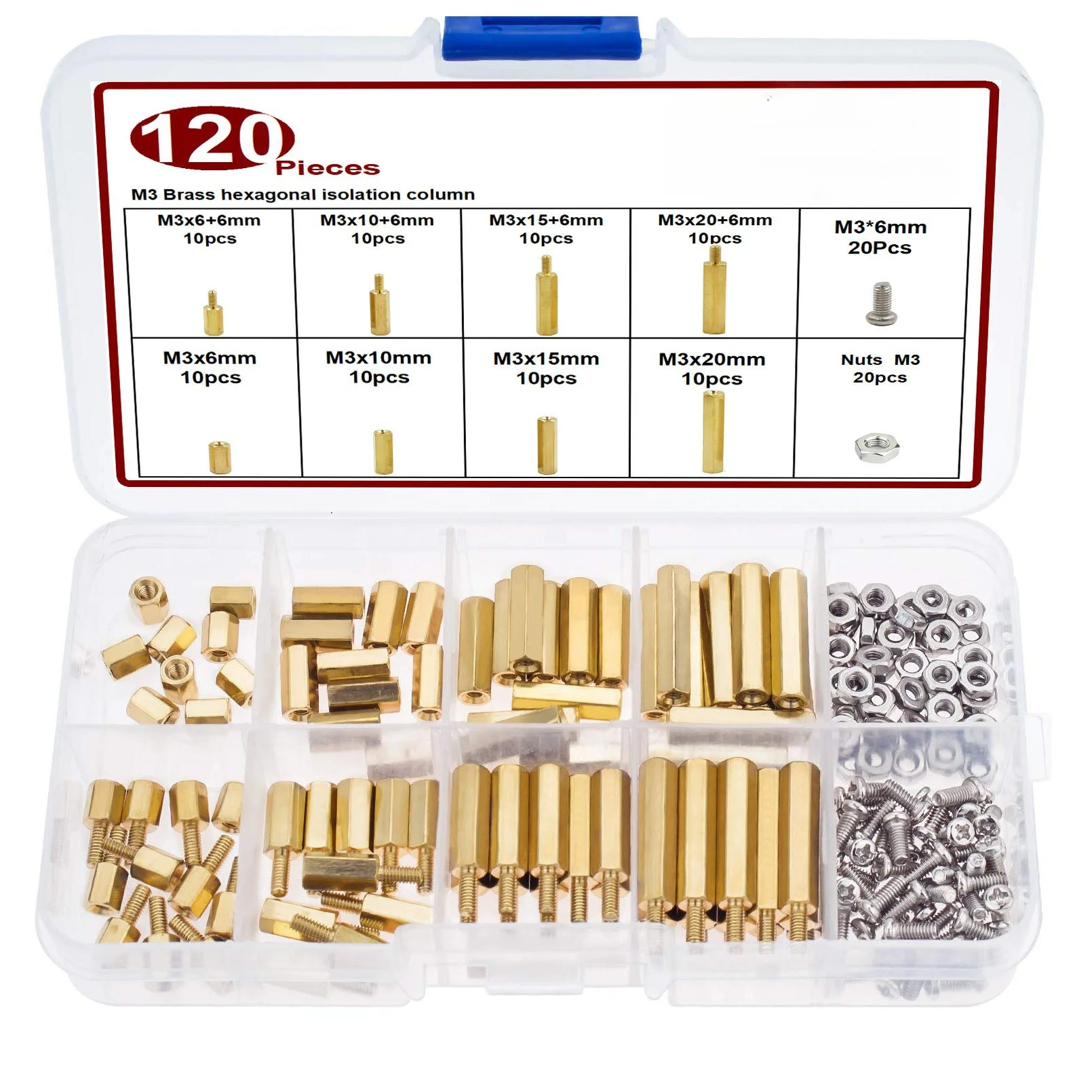 For m3 Thread Brass Standoffs with Hex Design Enabling Torque Controlled Installation in Confined Mechanical Areas