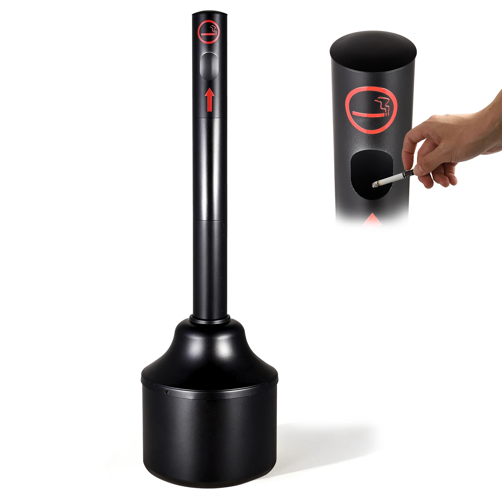 

Напольная пепельница, устойчивая к опрокидыванию, из углеродистой стали, сверхпрочная, для улицы, патио, сада, двора, террасы