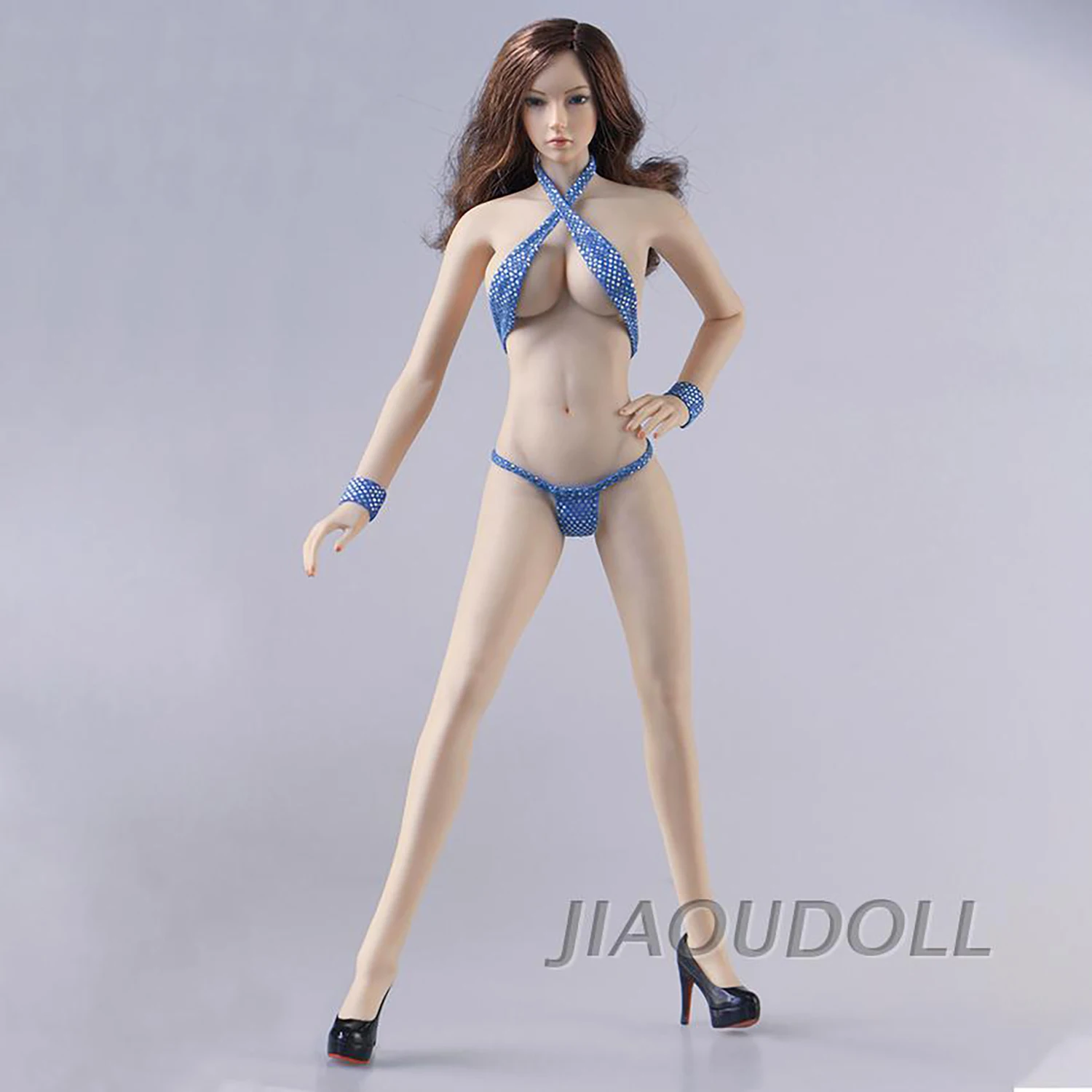 

1/6 Blue Bikini Suit Model Fit 12'' Female Action Figure