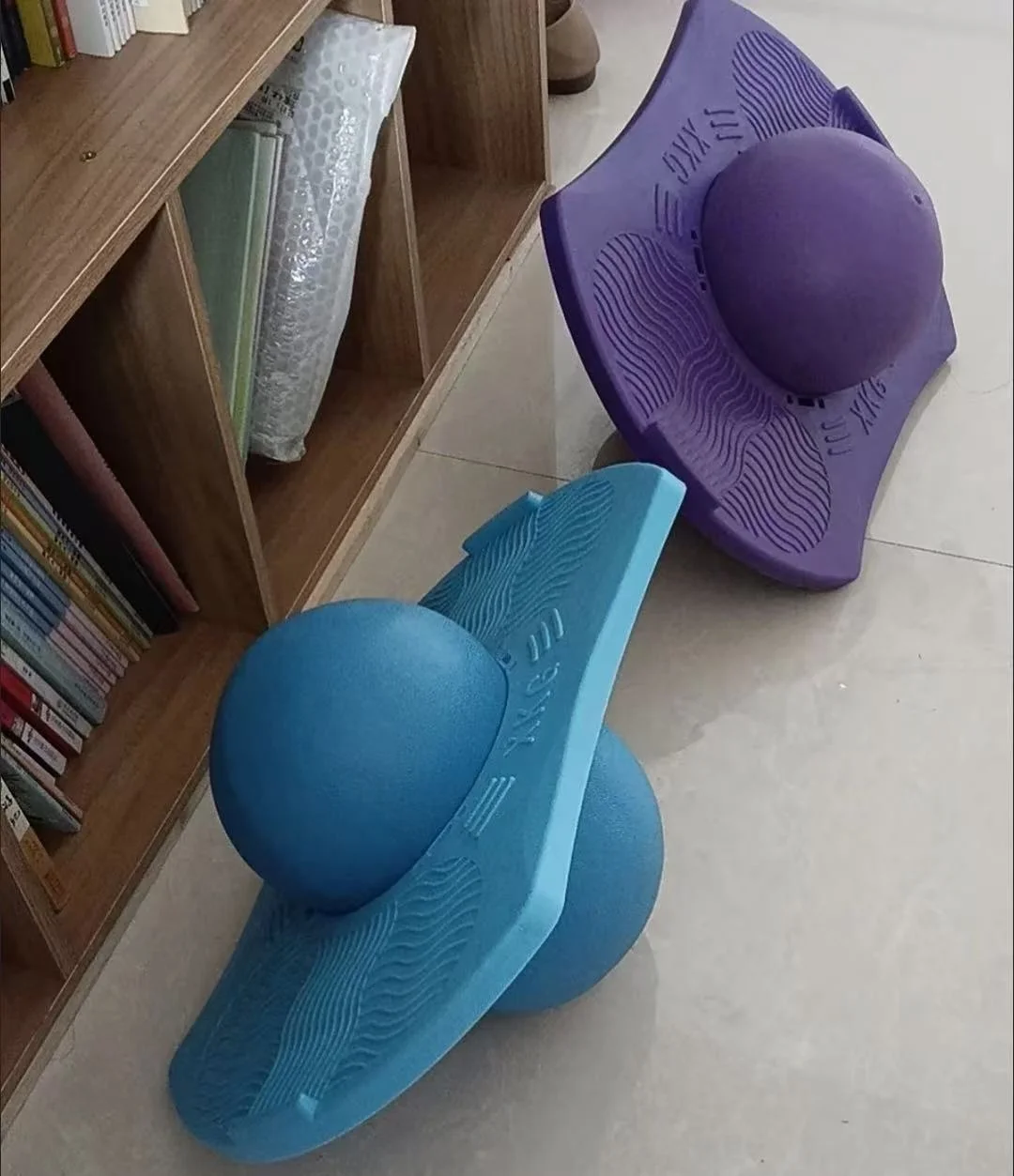 Sport Energetic Exercise Jumping Bounce Yoga Fitness Ball Rock Hopper Pogo High Bounce Space Balance Jump Board Ball Jumping Toy