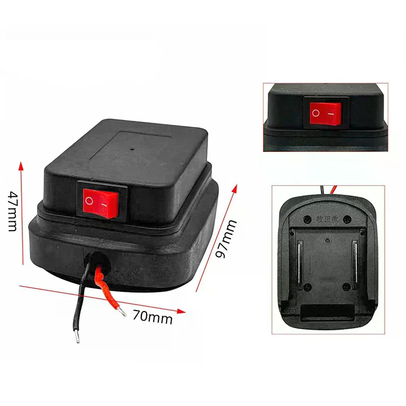 For MT 18V/21V Lithium Battery Holder Battery Connector With Cable Power Tool Connector Adapter DIY Adapter