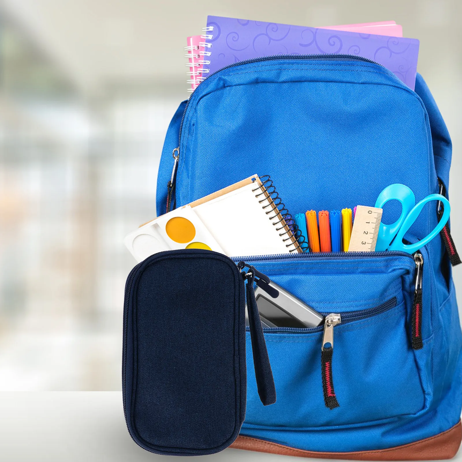 

1 шт. Органайзер для цифровых аксессуаров, сумка для хранения мелочей с тонкой отделкой, портативный чехол для USB-кабелей и внешних аккумуляторов, для путешествий и домашнего использования