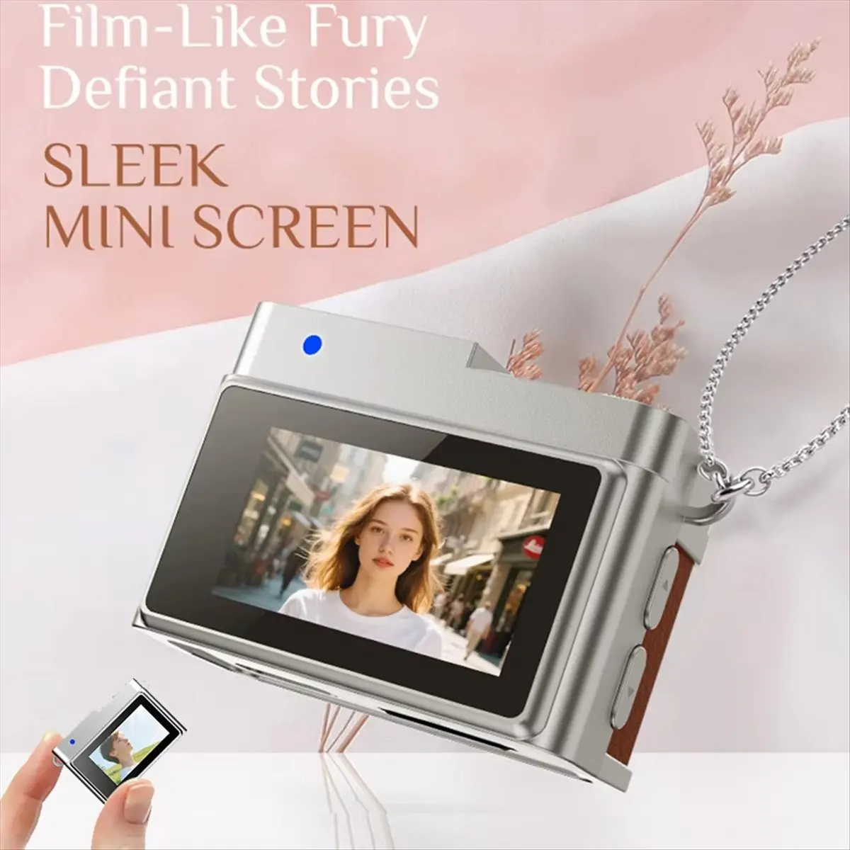 

Карманная камера в стиле ретро 1080P, 0,96 дюйма, студенческая спортивная камера для большого пальца, портативная видеокамера, мини-ожерелье, зеленая камера