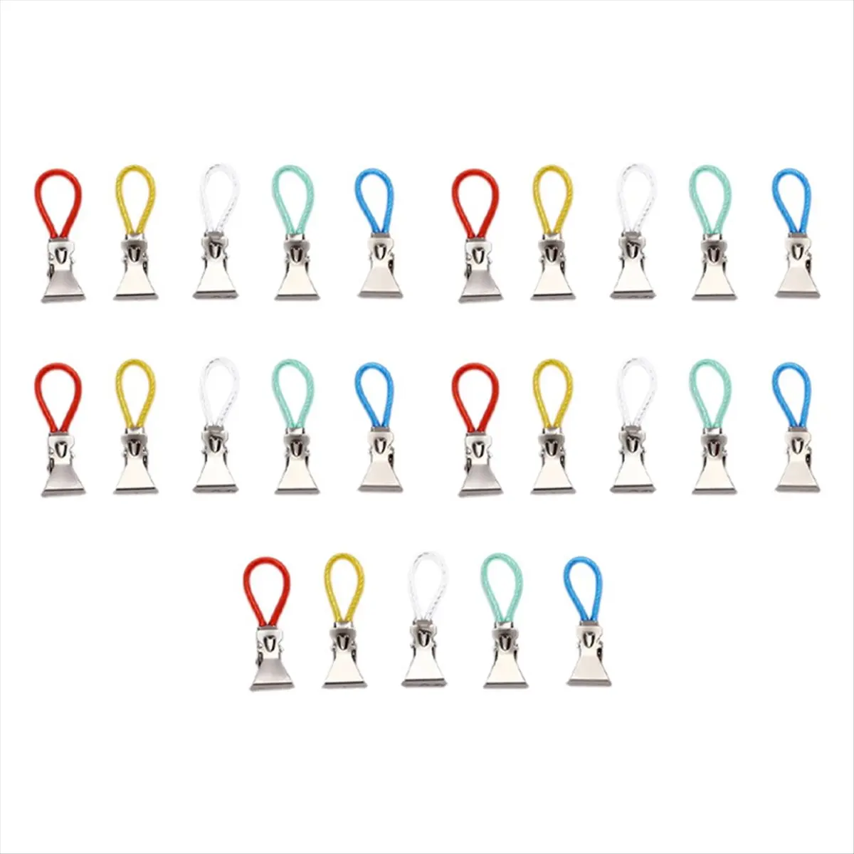 ABFW Clothes Pegs Clothespins Colorful Laundry Tea Towel Hanging Clips Loops Towel Clips Kitchen Bathroom Clips