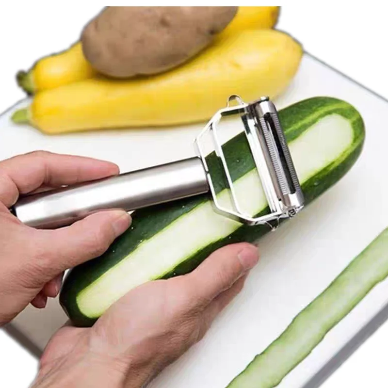 

Кухонная утварь Овощечистка Многофункциональная овощечистка Julienne Кухонная утварь Кухонные аксессуары Двойная строгание Инструмент для приготовления пищи