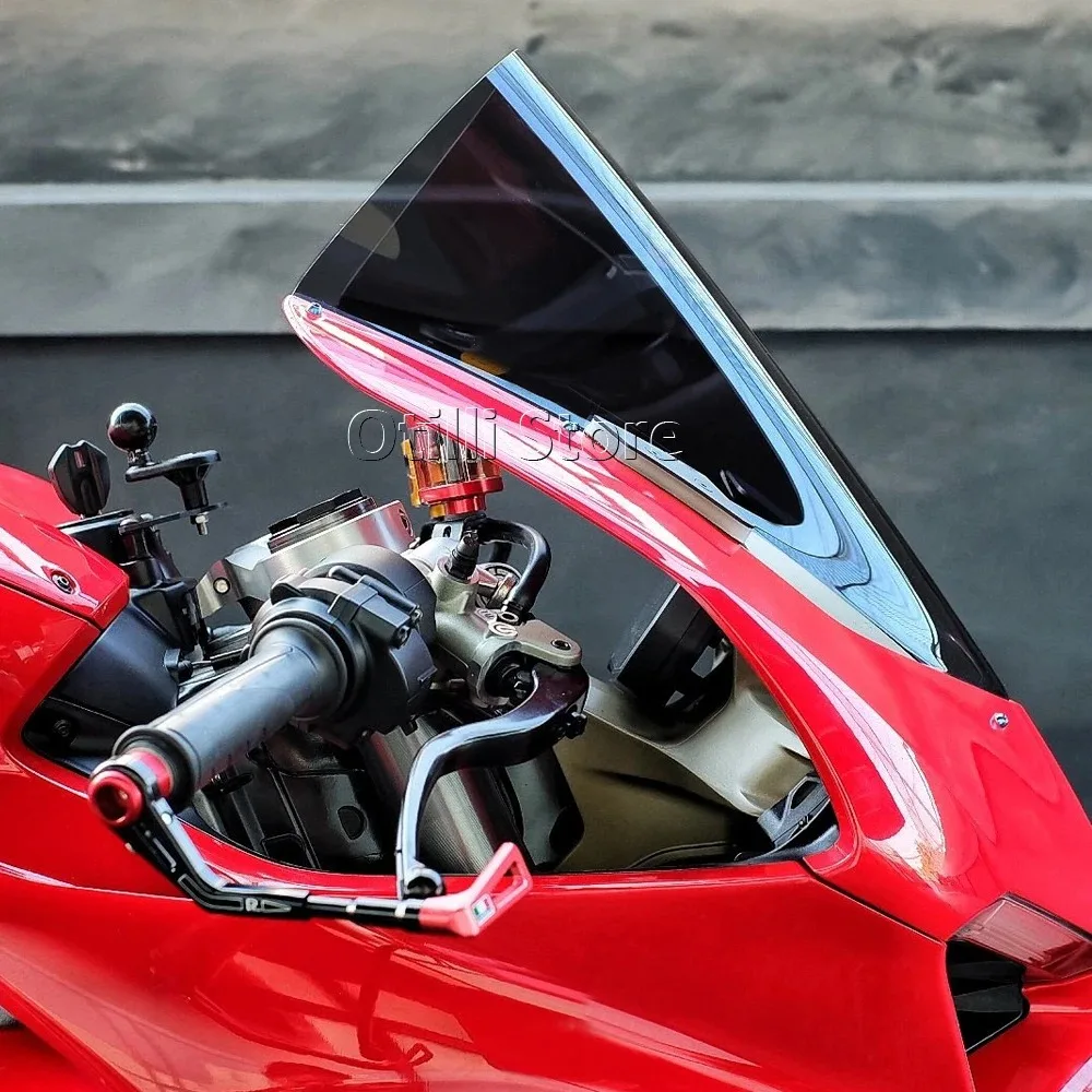 Bild 6: Double Bubble Racing Windschutzscheibe für DUCATI PANIGALE V4 V4S 2020 2021 2022 2023 2024 Acryl-Scheibe Windabweiser
