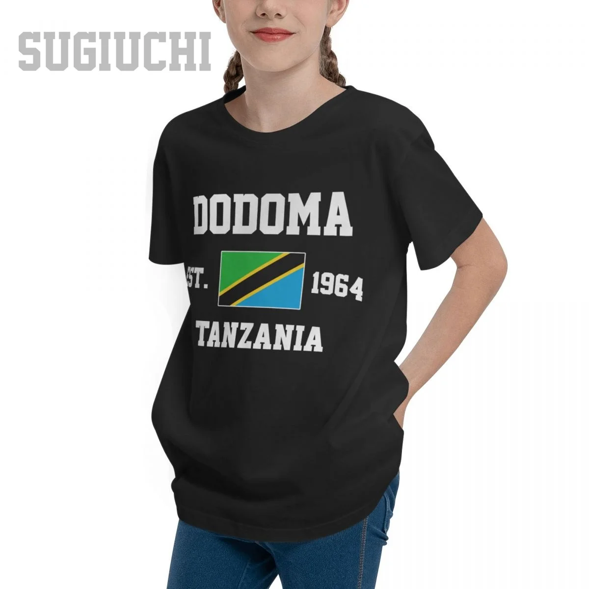 Unisex Youth Boy/Girl Tanzania EST.1964 Dodoma Capital T-shirt Kids tshirt tee 100% Cotton T Shirt o-neck short sleeve Children