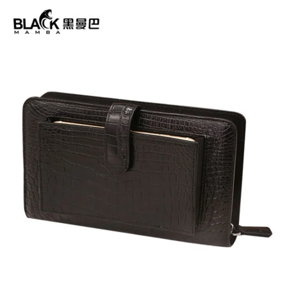 Heimanba crocodile  Hand bag  male  Small package  Mobile phone package  leisure  personality new men clutch bag