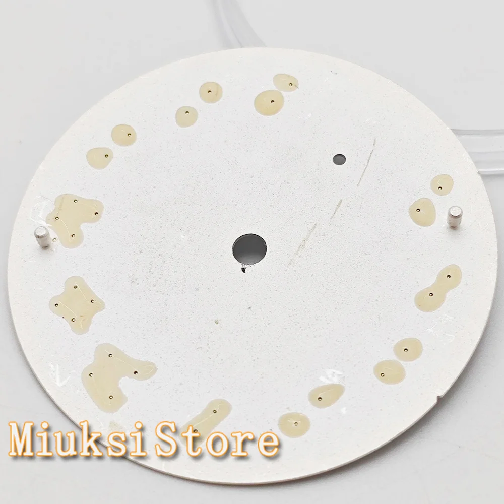 6498 Tarcza 37 mm Czarny Biały Niebieski Tarcza zegarka Zielony Świecący Pasuje do mechanizmu serii ETA 6498 Seagull ST3620 — zdjęcie 5