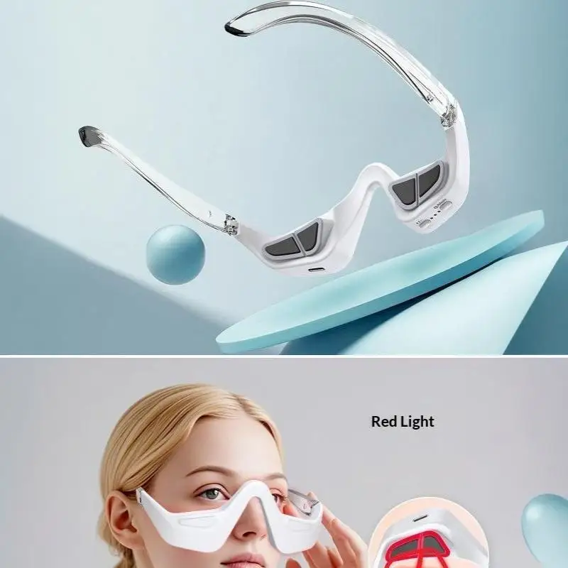 Electric Eye Massager Relieve Dry Eyes Fatigue Lightweight Massage Glasses for Office Long Working Hours
