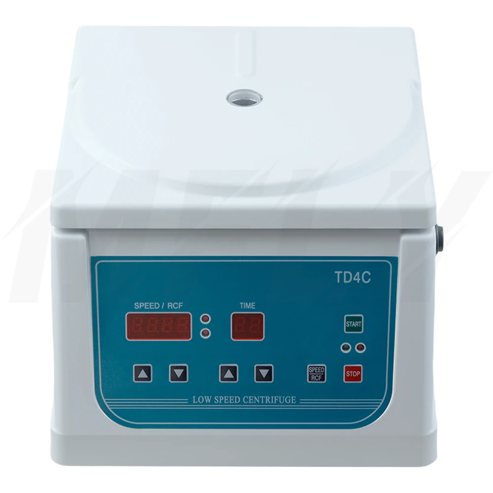 TD4C Laboratory Centrifuge Electric Low Speed PRP Centrifuge Digital Display Desktop Centrifugal Machine 0-4000RPM Adjustable