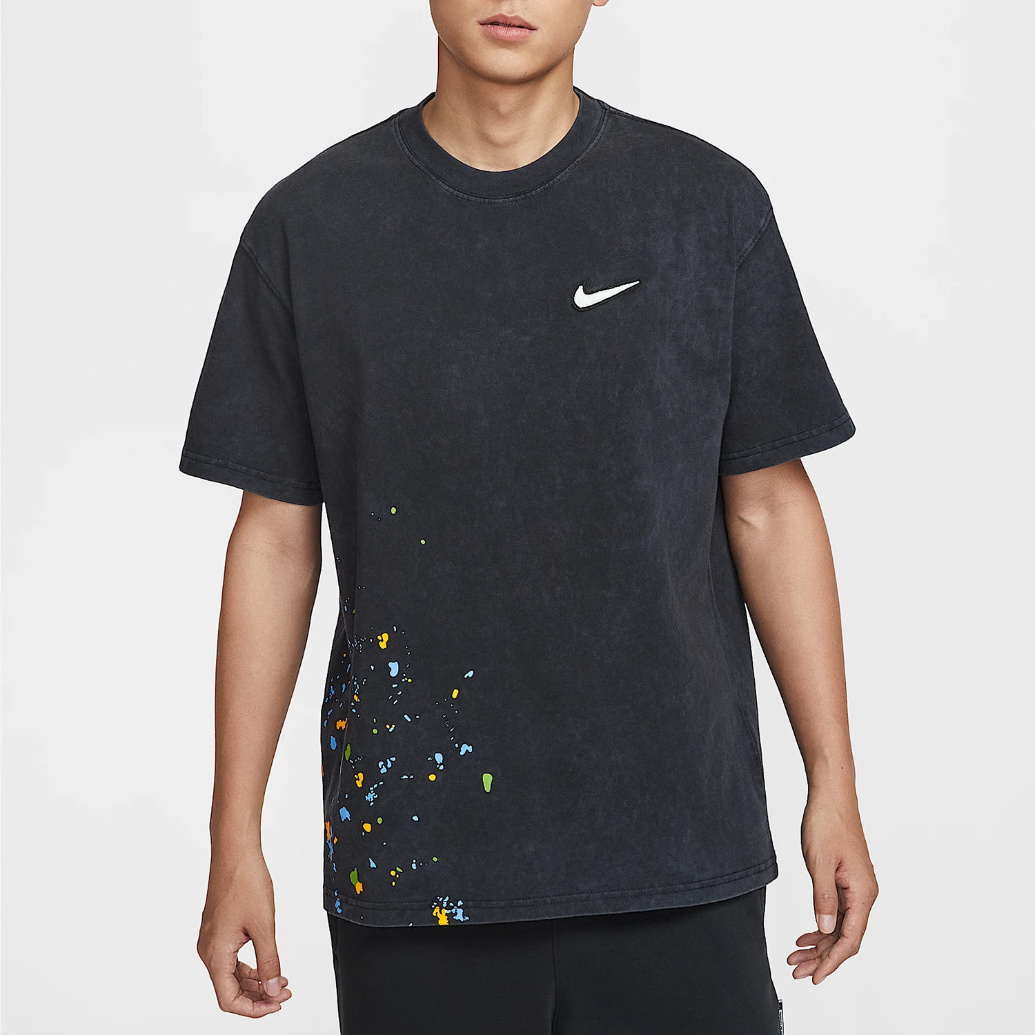 

Летняя мужская футболка с принтом Nike Genuine 2025 HV1672-010