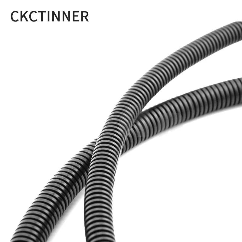 1M 4.5mm-17mm PP corrugated pipe auto corrugated car cable insulation tube harness corrugated housing housing