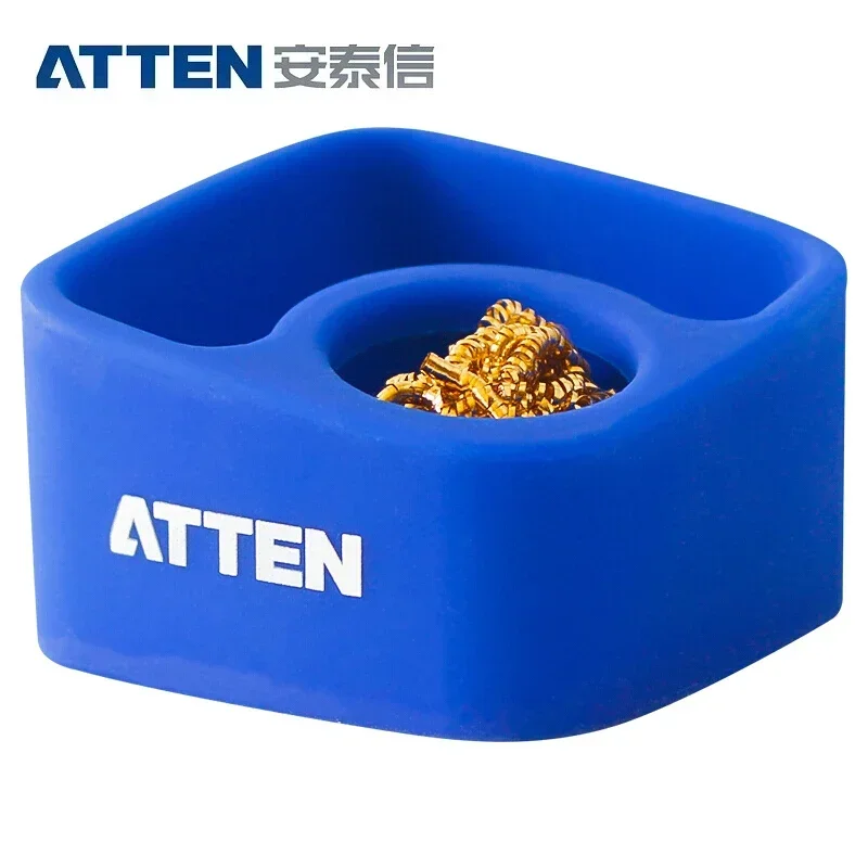 ATTEN CS-08B High Temperature Resistant Silicone Tin Slag Box Soldering Iron Nozzle Cleaning Ball Soldering StorageTools