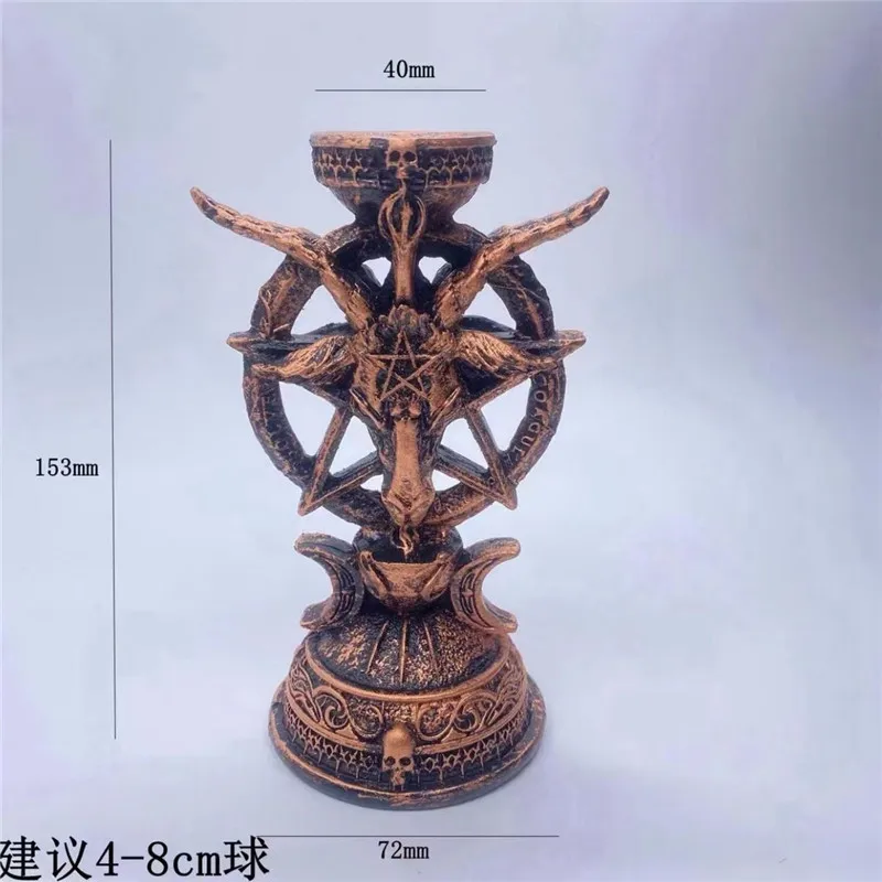 Présentoir de boule minérale en résine de cristal naturel Satan pour la décoration de la maison