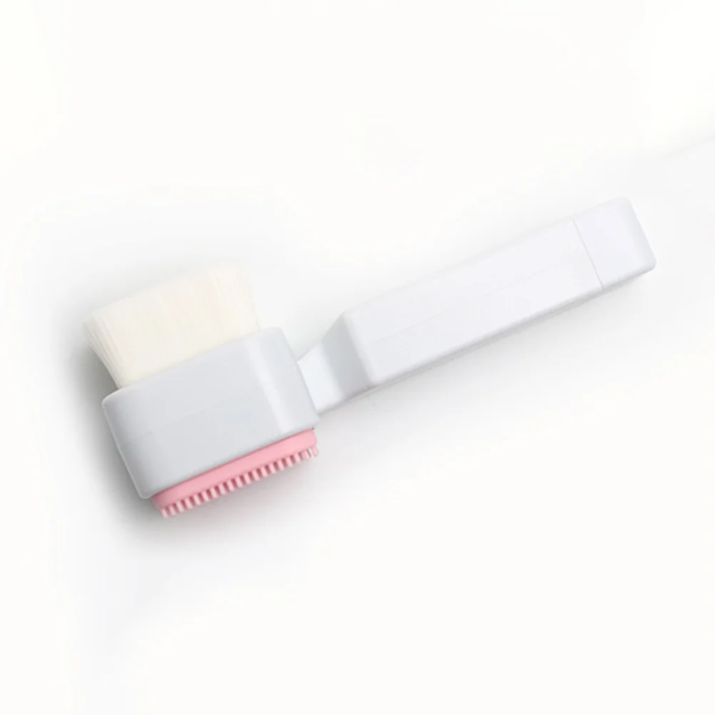2 Pcs Face Cleanser Square Facial Cleansing Brush Tool Manual Scrub Wash Scrubber Washing