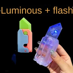 3D Decompression Luminous Carrot Gravity Knife Fidget Toy Children's Card Toy 3D Printing Luminous Carrot Knife Children's Toy