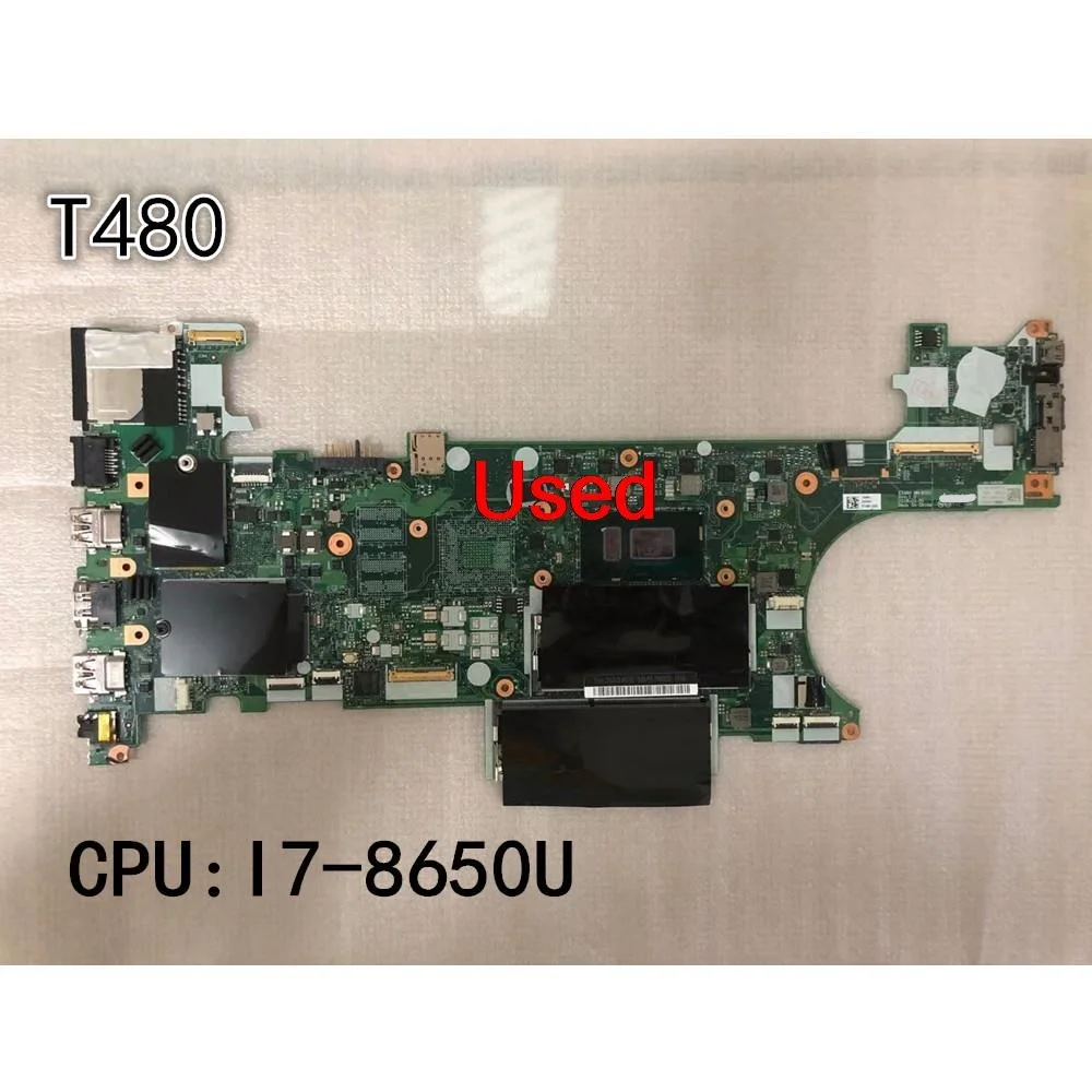 

Used For Lenovo ThinkPad T480 Laptop Motherboard CPU I7-8650U UMA FRU 01YR340 01YU863