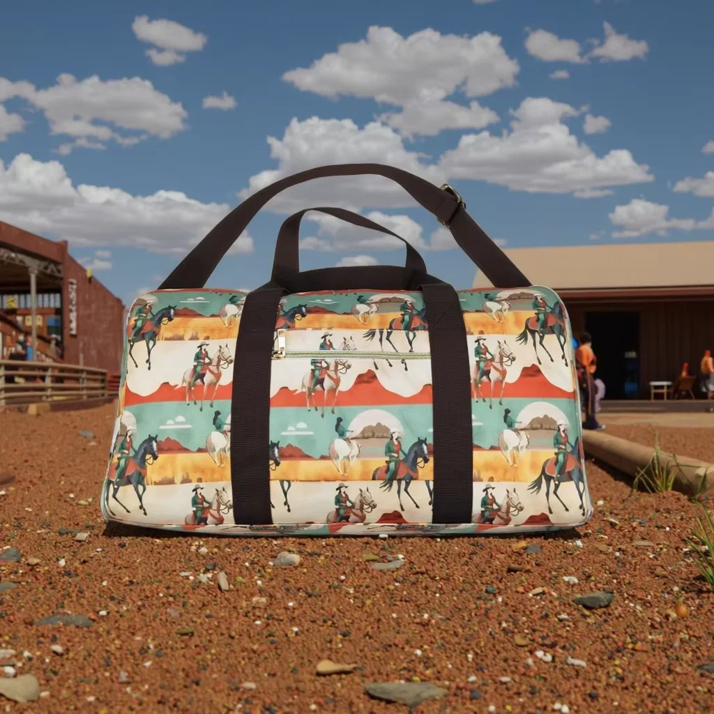 Venta al por mayor, pijama de caballo occidental para niños pequeños, portátil al aire libre, adolescentes, niños, niños, niñas, bolsa de gimnasio, mochila de viaje para adultos