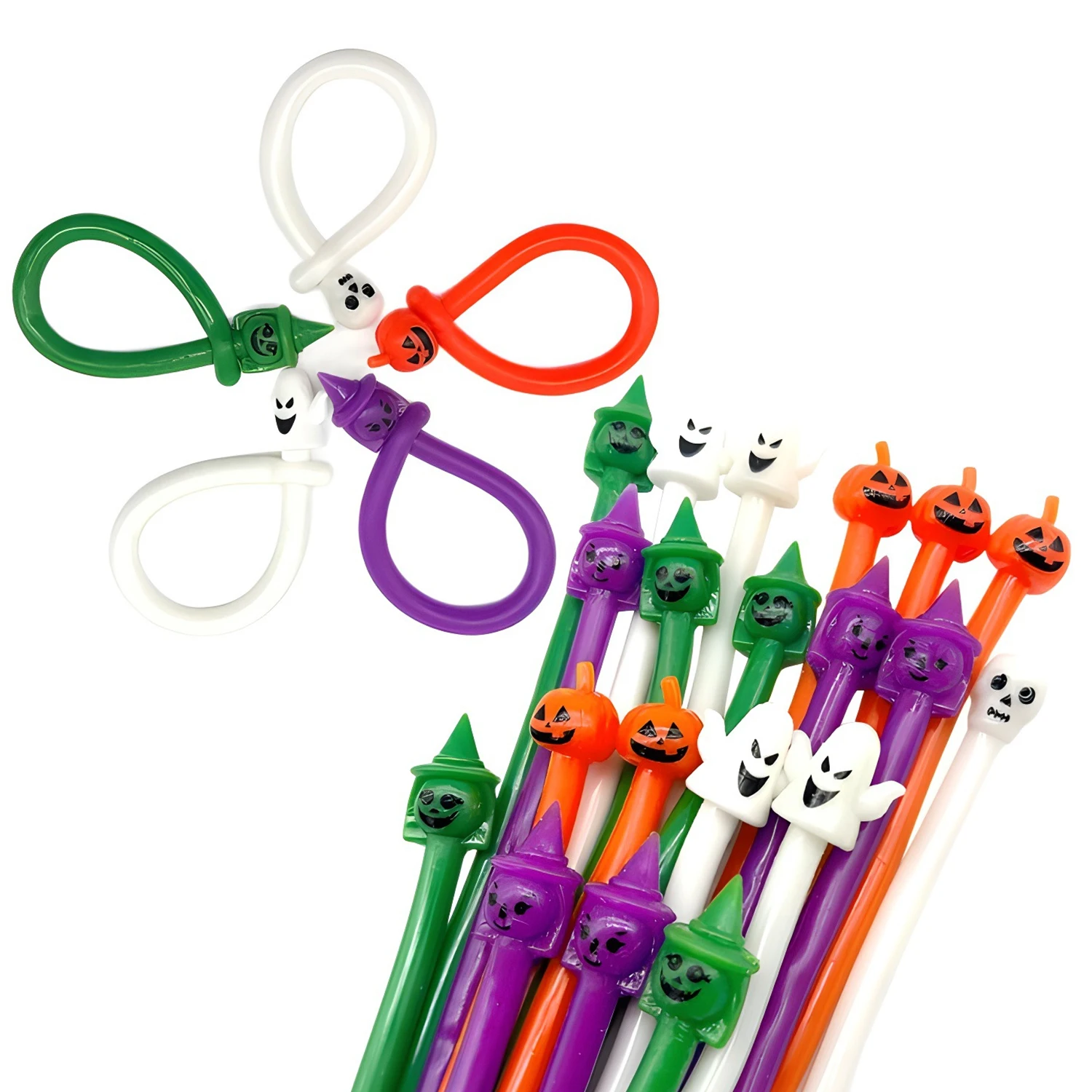 

Эластичная веревочная лапша TPR тыква призрак фестиваль Лала Ле браслет подарок на Хэллоуин декомпрессионная игрушка