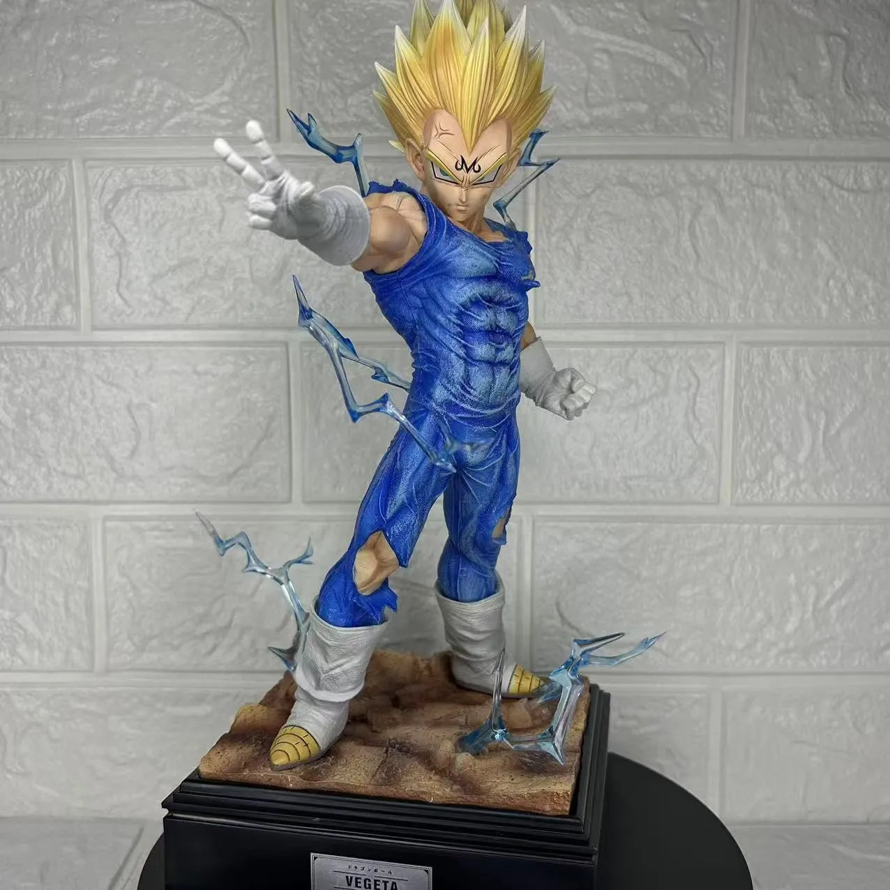 Super Saiyan Demon Transformatie Standbeeld Model Vegeta 30CM met Basis Ornament Droge Dingen Oneindige Demonen Collectible Box Set