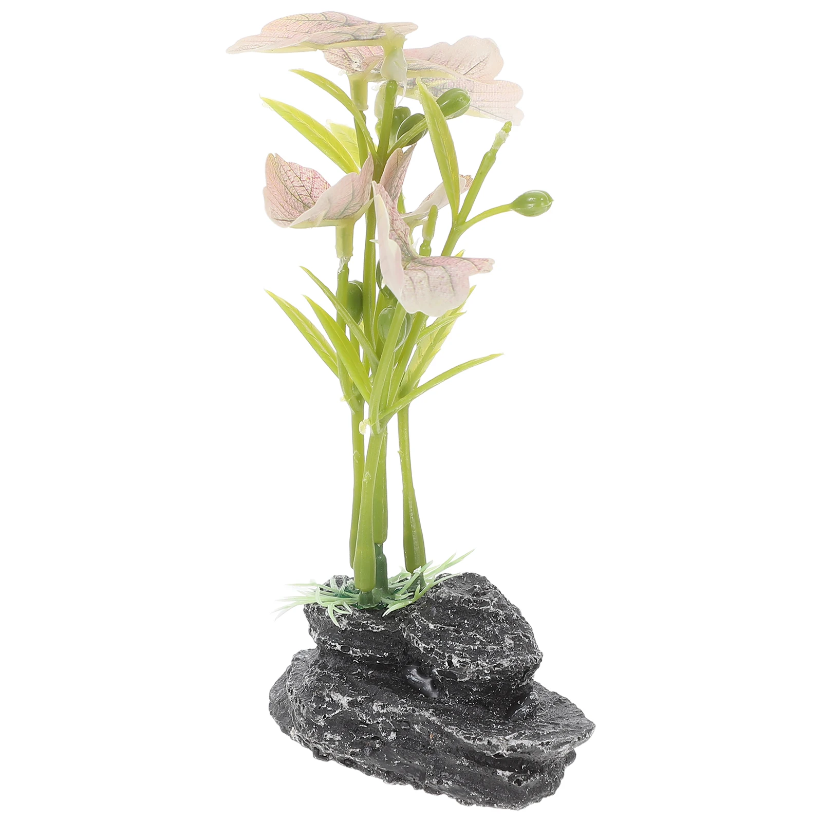 

Climbing Pet Box Decoration Plants Bearded Dragon Toys Tank Glass Basking Rocks Resin Aquarium reptile artificial plastic fish
