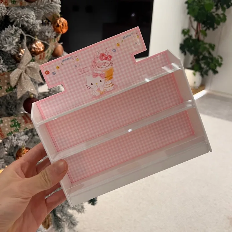 Hello Kitty Miniature Dollhouse Mini Supermarket Shelf Pretend Play Toy Display Rack Dollhouse Decoration Kids Pretend Play - view 5
