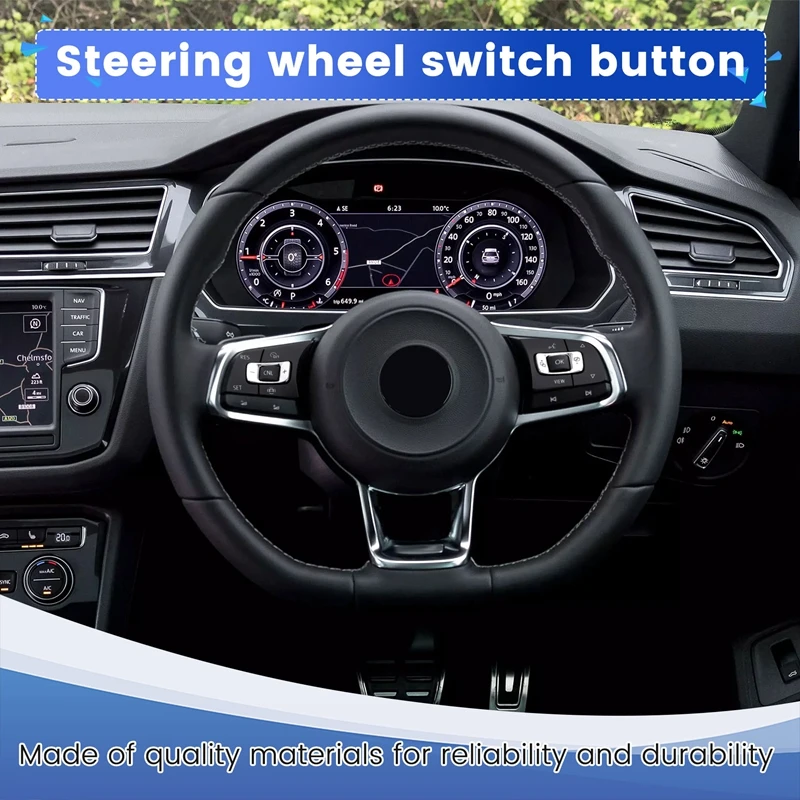 Multi-Function Steering Wheel Volume Control Switch Buttons For VW Tiguan Touran 5NA959442A