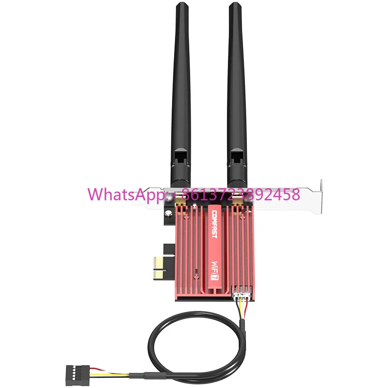 

COMFAST WiFi 7 Wireless Pcie Adapter Bluetooth 5.4 802.11be RGB Light BE200 Network Card Tri Band