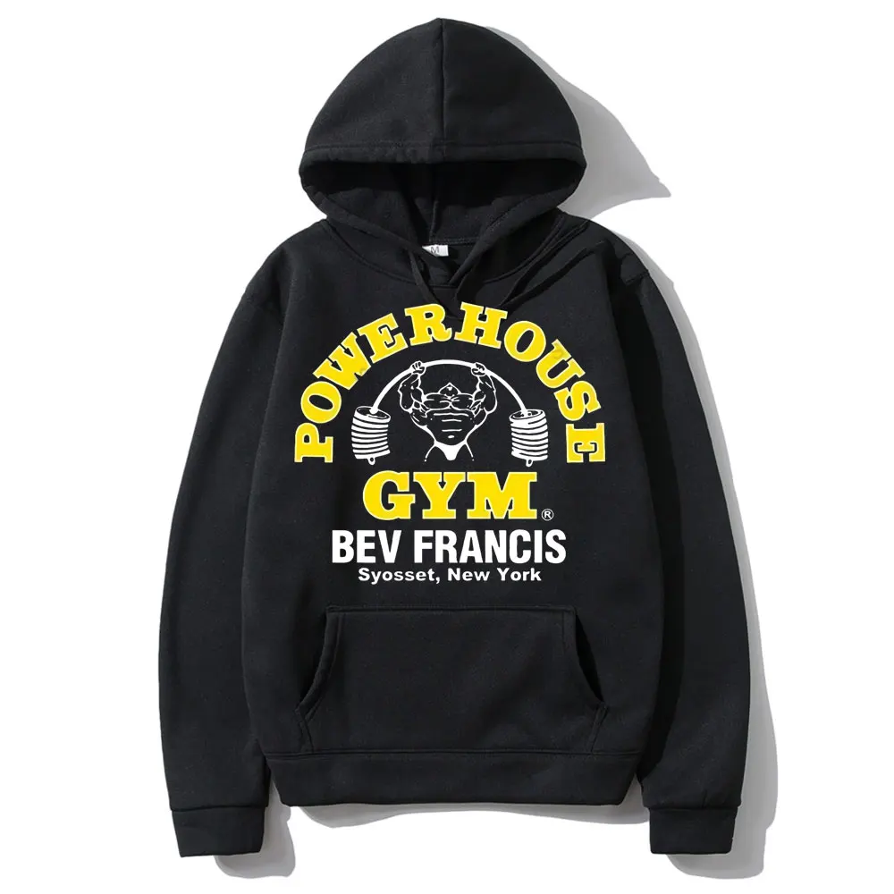 Powerhouse Gym Harajuku Geek Funny Hoodie Men's Fashion EU Size Cotton Hoodies Clothes Men Women Oversized Loose Sweatshirt Tops