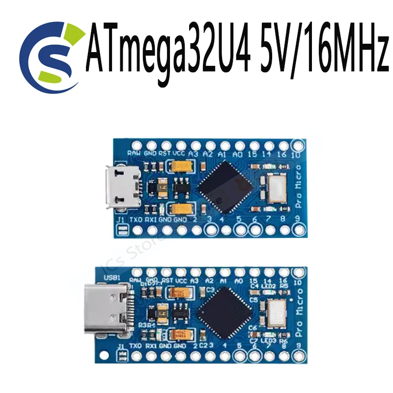 Nowy moduł Pro Micro dla Arduino z 2-rzędowym złączem pinowym dla Leonardo w magazynie. najlepsza jakość ATmega32U4 5V/16MHz