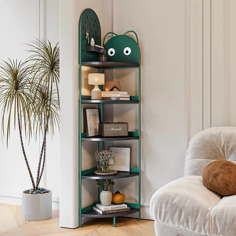 Кремовый ветер, напольные полки, домашняя спальня, креативные полки для гостиной