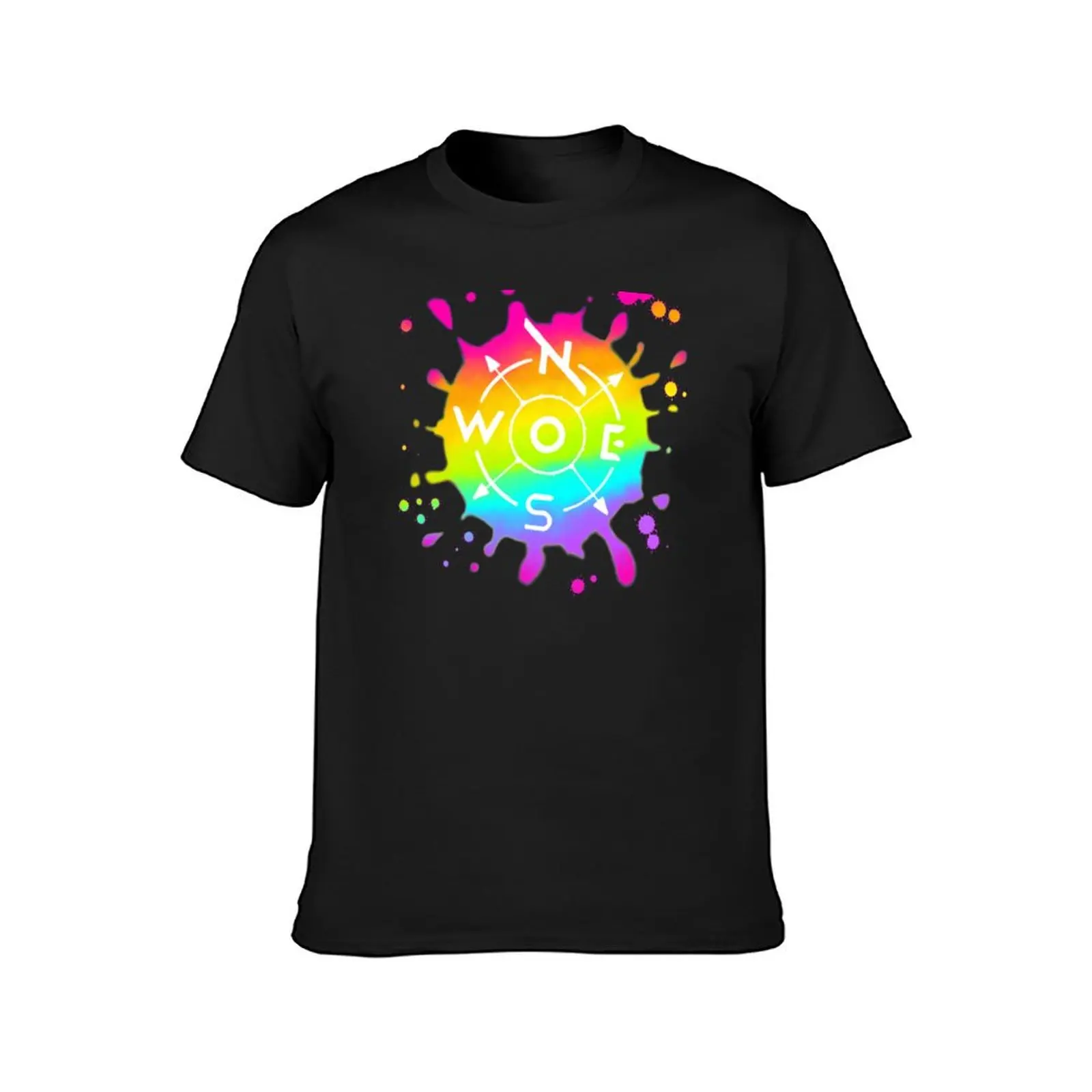 ONEWE Logo - Rainbow T-Shirt anime tshirt heavyweights Men's cotton t-shirt