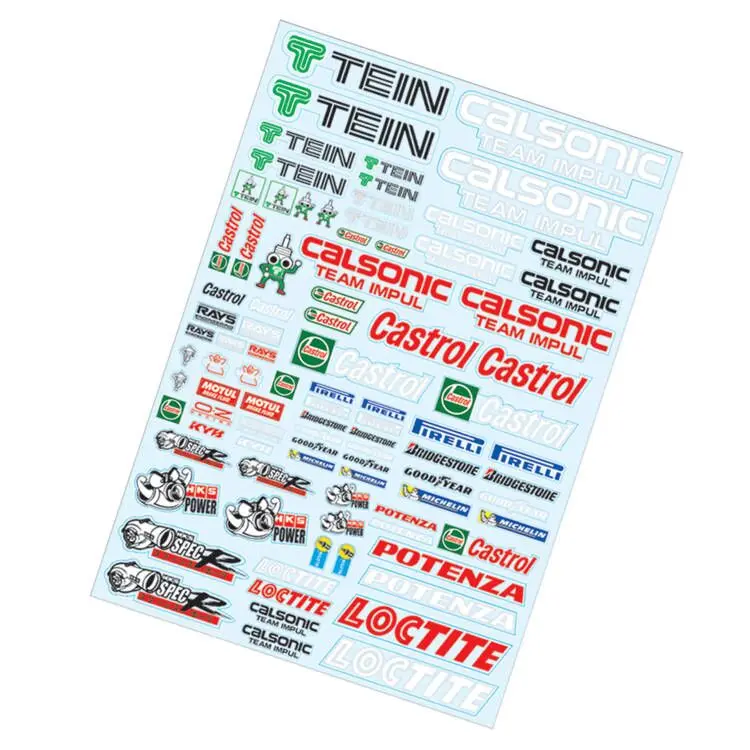 Pegatina A4 RC 1/10, carcasa de carrocería ya cortada para RC Drift Touring Truck Monster GT Crawler Scale