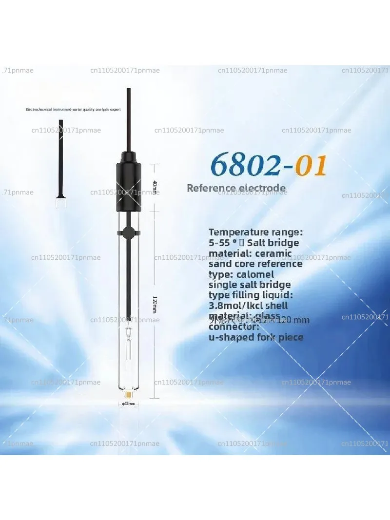 High Precision Laboratory Reference Electrode for pH ORP and Ion Concentration Measurement Electrochemical Probe
