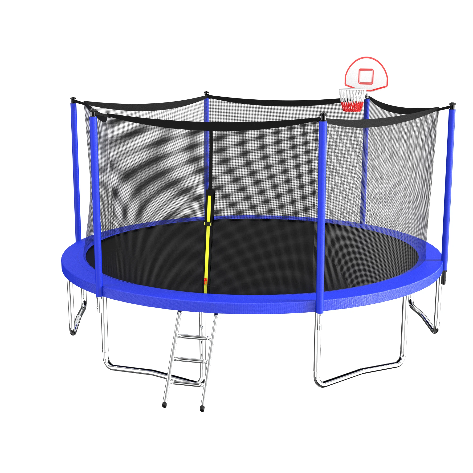 

14FT Trampolines blue Trampoline Indoor Outdoor Mini Trampoline for Kids outdoor playground