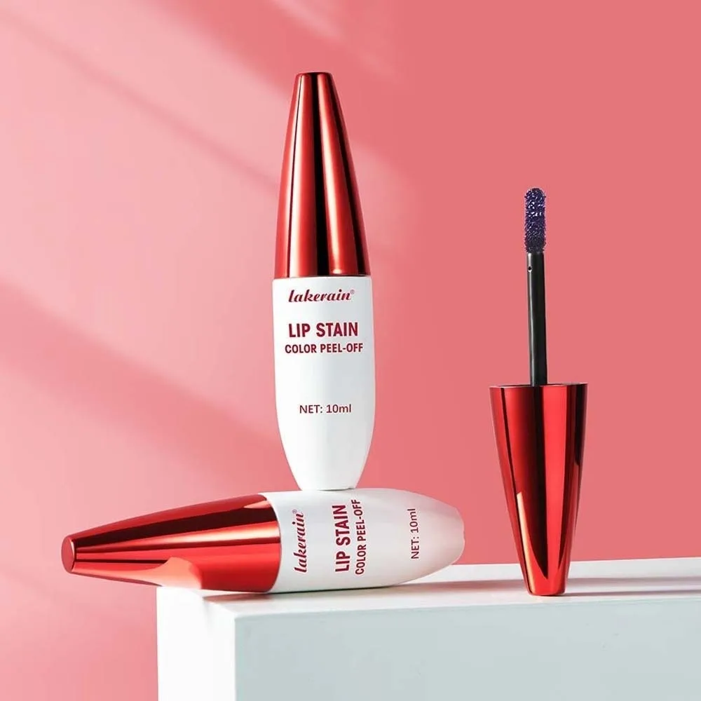 2 Stuks Gemakkelijk Aan Te Toepassen Langdurige Peel-Off Lipgloss Make-Up Lipsticks Matte Lip Vlek 10 Ml olie Lip Glazuur Set Banket