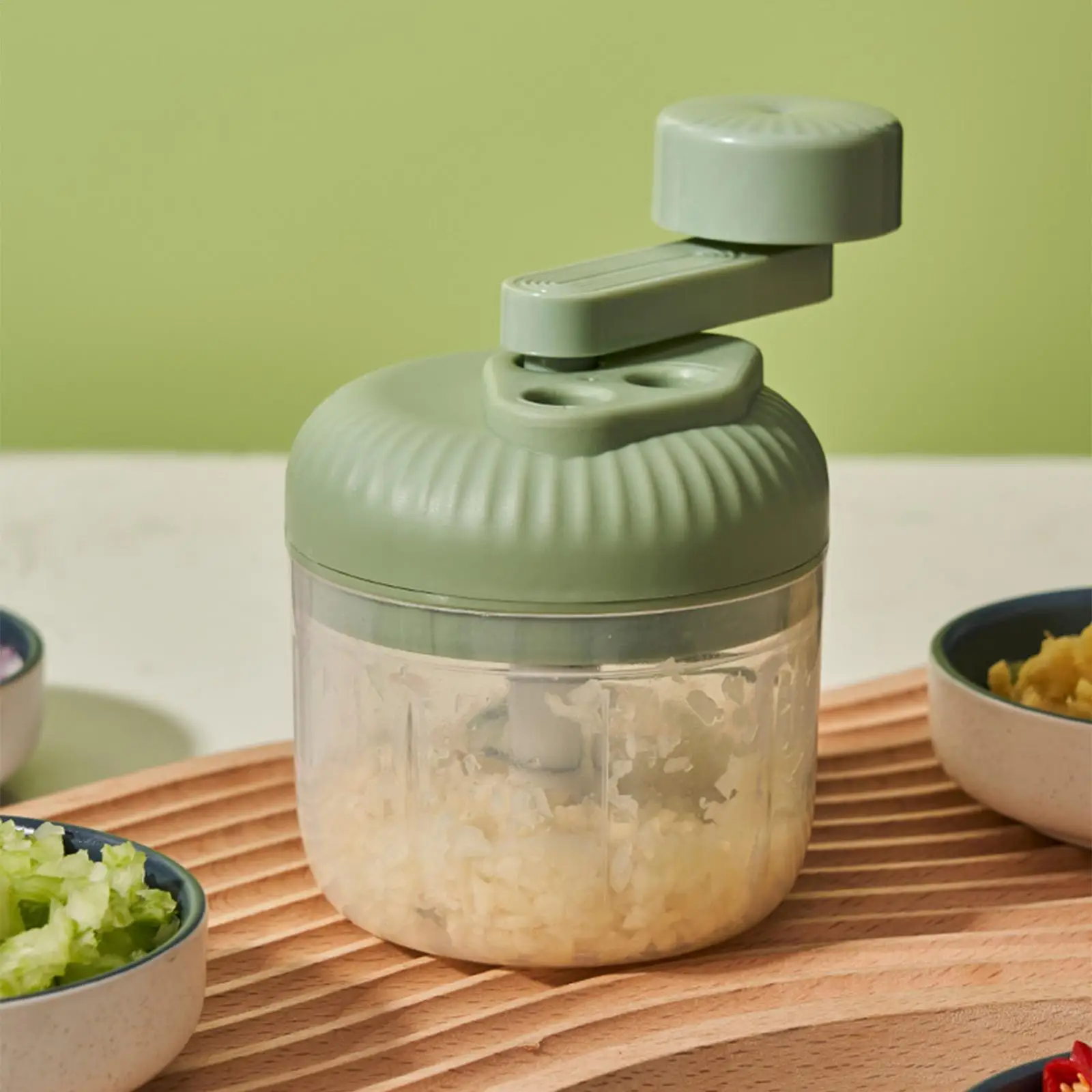 

Multifunctional Vegetable Chopper Small Food Processor Manual Hand-Cranked Food Chopper Mincer Tool Garlic Kitchen Gadgets