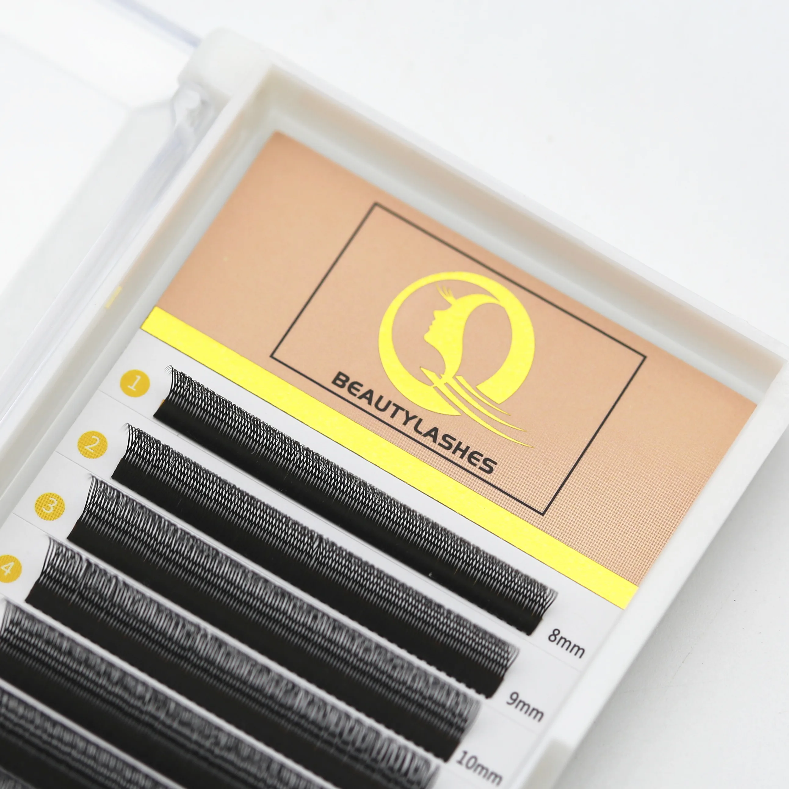U Shaped False eyelashes YY Lash No Split Base natural  long lasting lash clusters C/D Curl  makeup tools