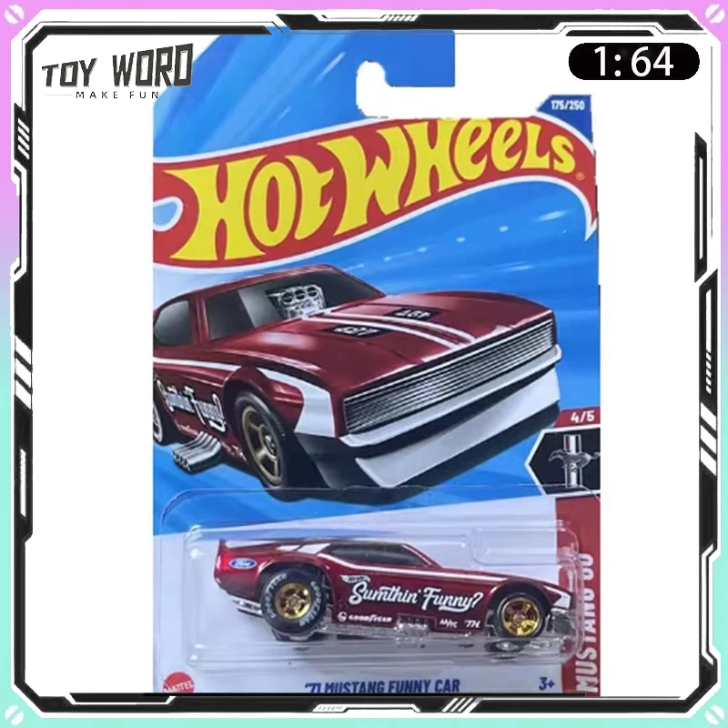 

Коллекционная модель автомобиля Hot Wheels 2025H Super Treasure Hunt 71 MUSTANG, лимитированная серия, украшение для комнаты, игрушка-подарок для мальчика