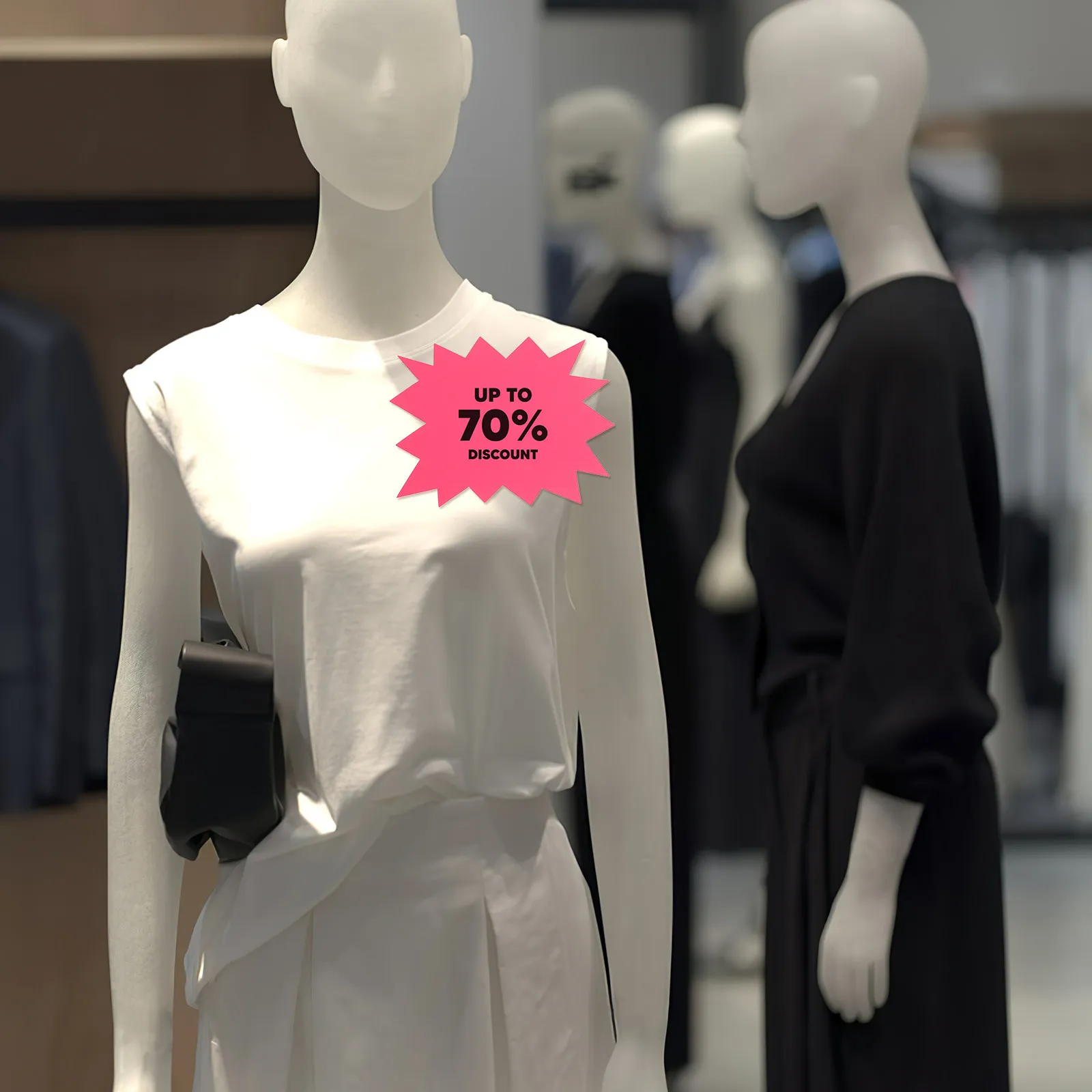 

40Pcs Fluorescent Burst Pop Tags Blank Prices Labels for Retail Supermarket Clothing Store Sale Stickers Pricing Signs