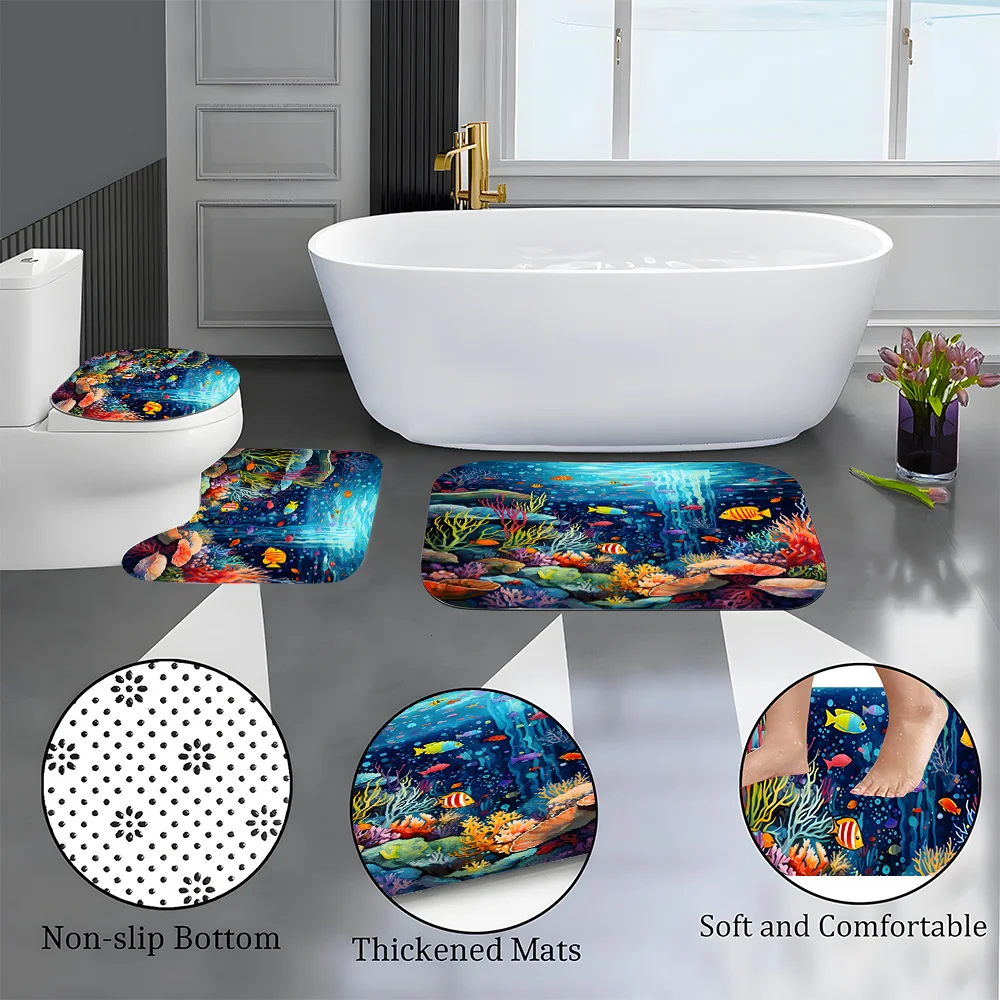 1/4 pezzi decorazione di Halloween modello regalo estivo tenda da doccia arredamento per il bagno decorazione di Halloween tenda da doccia per interni